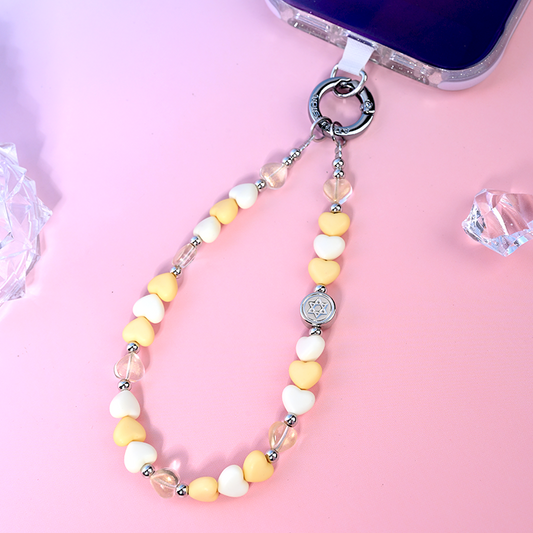 Yellow heart Pone Chain