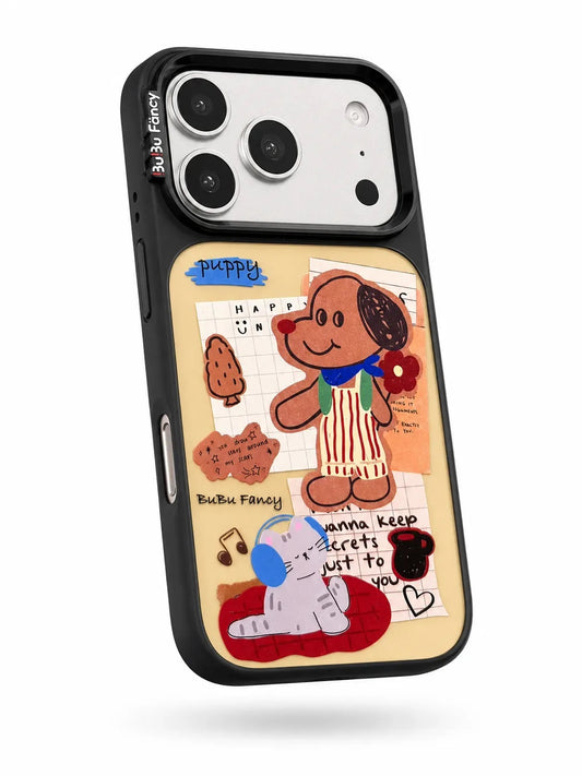 Bubu Fancy Brown puppy's diary Phone case MagSafe