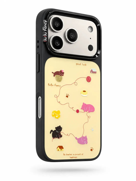 Bubu Fancy A kitten playing with a plush ball Phone case MagSafe