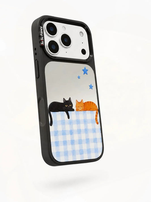 Bubu Fancy Lazy cat mirror Phone case Magsafe