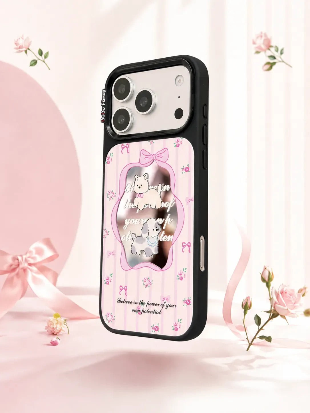 Bubu Fancy Bow-tie cat mirror Phone case Magsafe