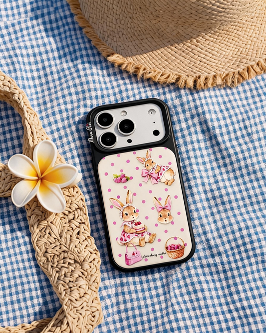 Momo Chic Strawberry Rabbit Phone case Magsafe