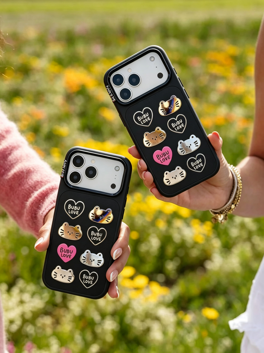Bubu Fancy Loving Kitten mirror Phone case Magsafe