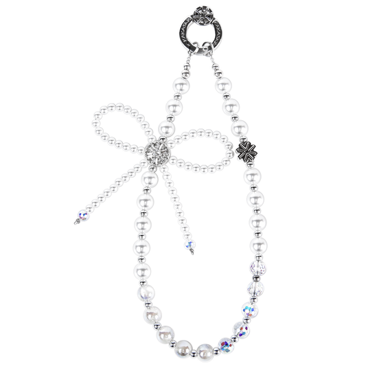 Bow Pearl Pone Chain