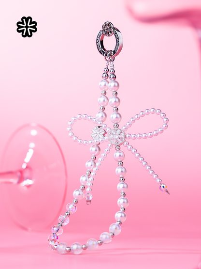Bow Pearl Pone Chain