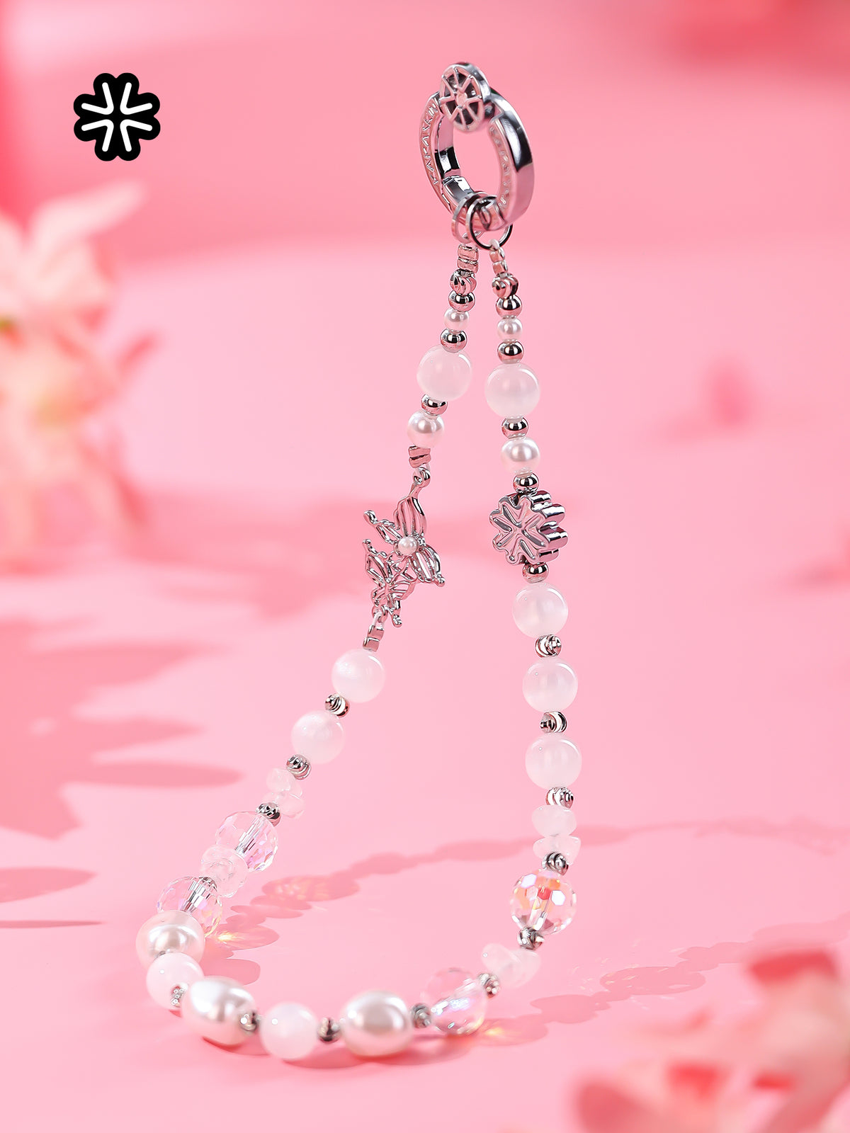Ethereal Snow Butterfly Pone Chain