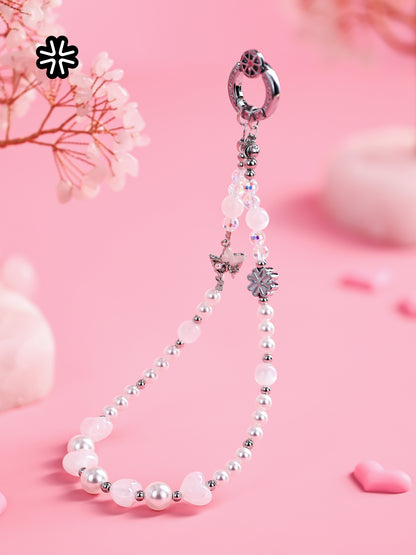 White Feather Butterfly Dream Pone Chain