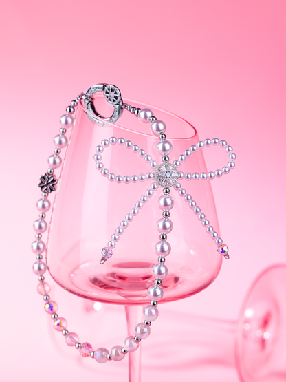 Bow Pearl Pone Chain