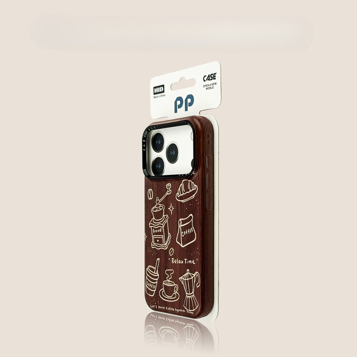 Casekai rose powder vertical strip love magnetic suction bracket