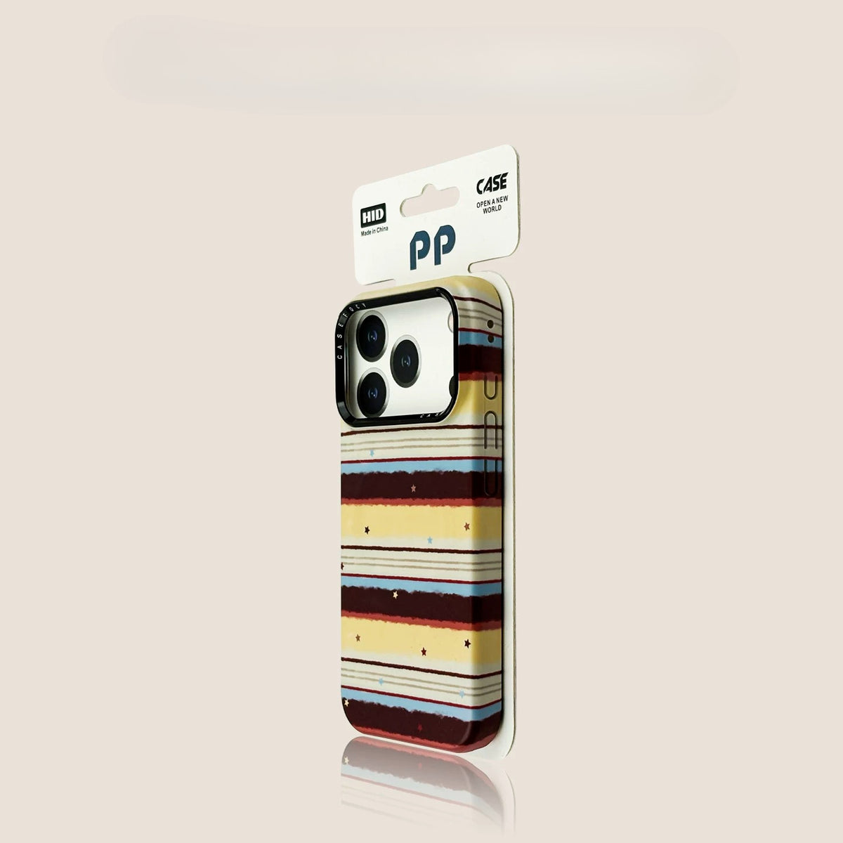 Casekai rose powder vertical strip love magnetic suction bracket