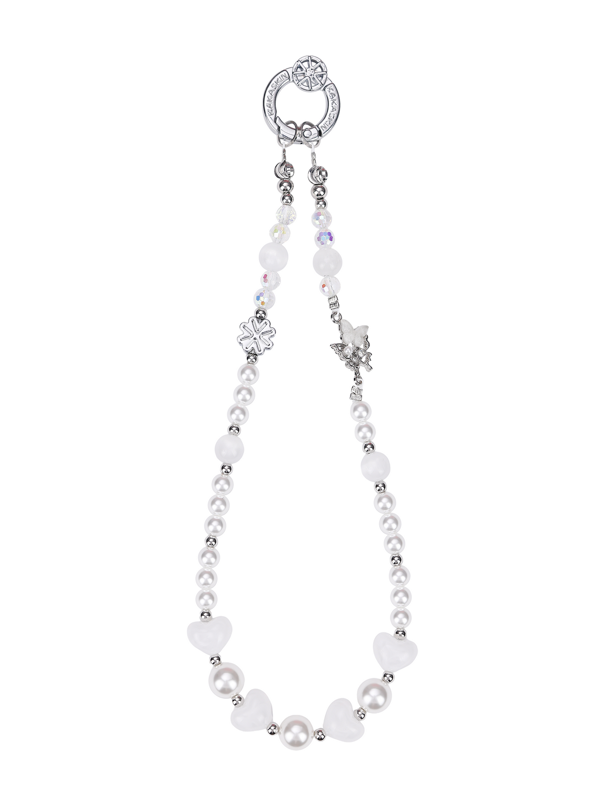 White Feather Butterfly Dream Pone Chain