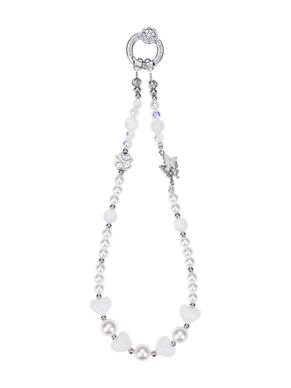 White Feather Butterfly Dream Pone Chain