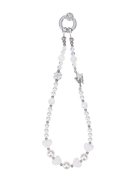 White Feather Butterfly Dream Pone Chain