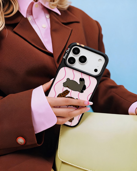 Momo Chic Three rabbits phone case mirror Magsafe