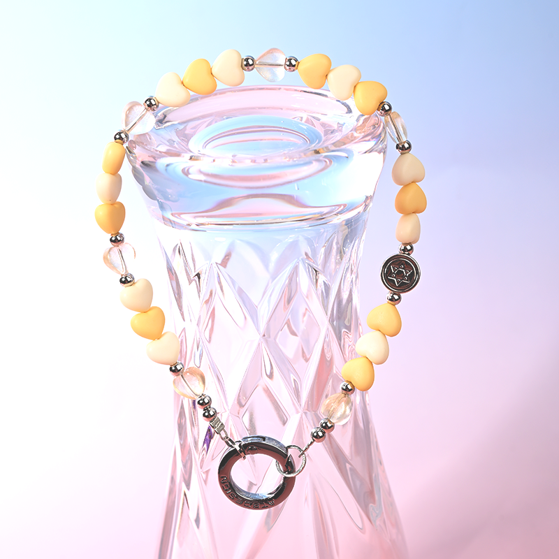 Yellow heart Pone Chain