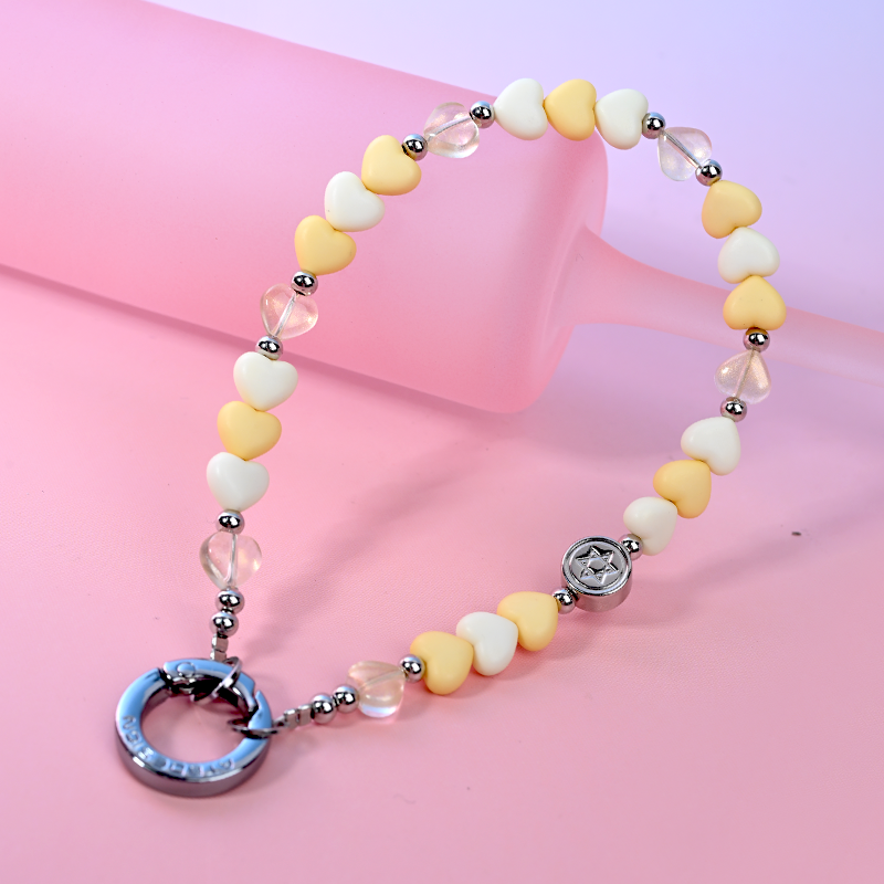 Yellow heart Pone Chain