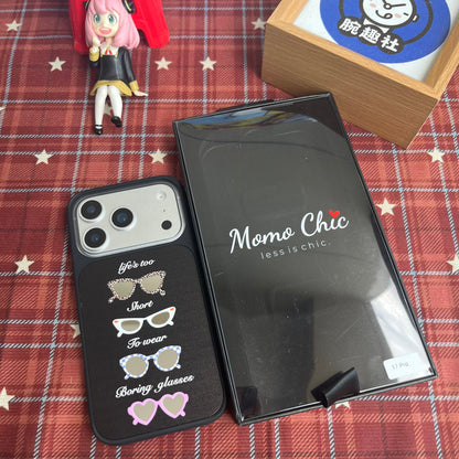 Momo Chic  Glasses Party phone case mirror Magsafe