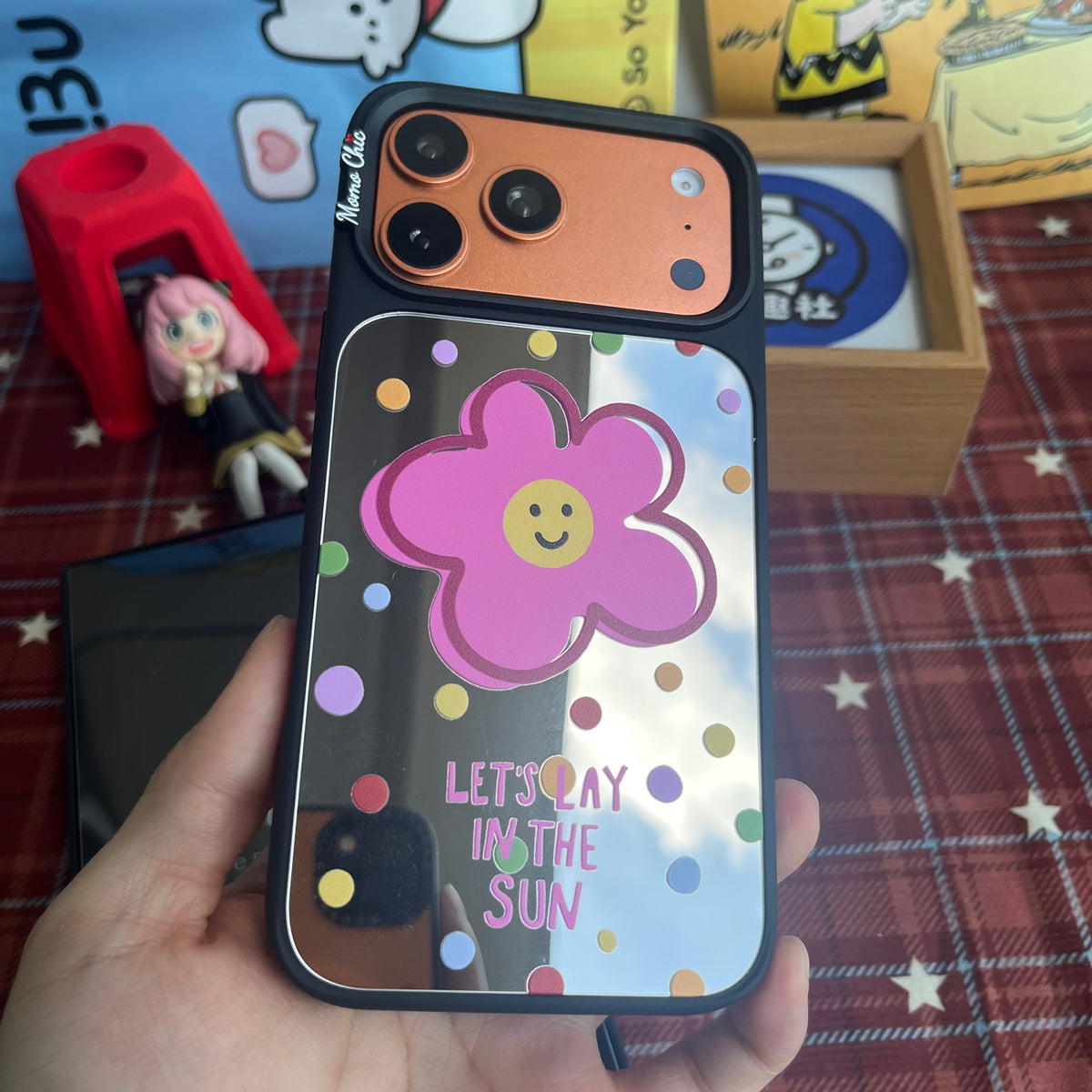 Momo Chic Rainbow Sunflower phone case mirror Magsafe