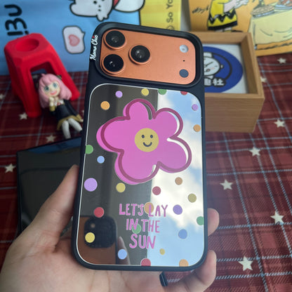 Momo Chic Rainbow Sunflower phone case mirror Magsafe