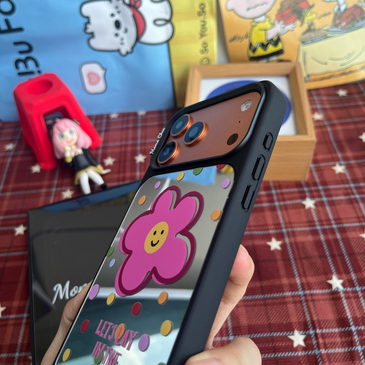 Momo Chic Rainbow Sunflower phone case mirror Magsafe