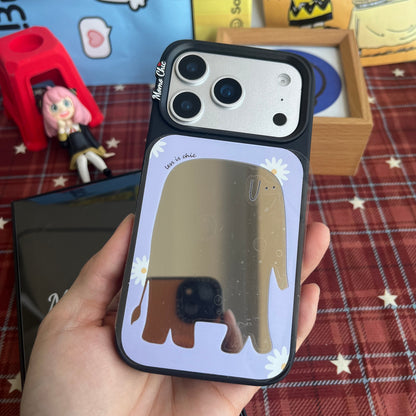 Momo Chic Daisy Elephant phone case mirror Magsafe