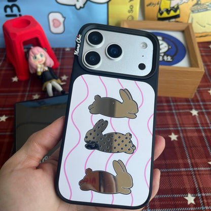Momo Chic Three rabbits phone case mirror Magsafe