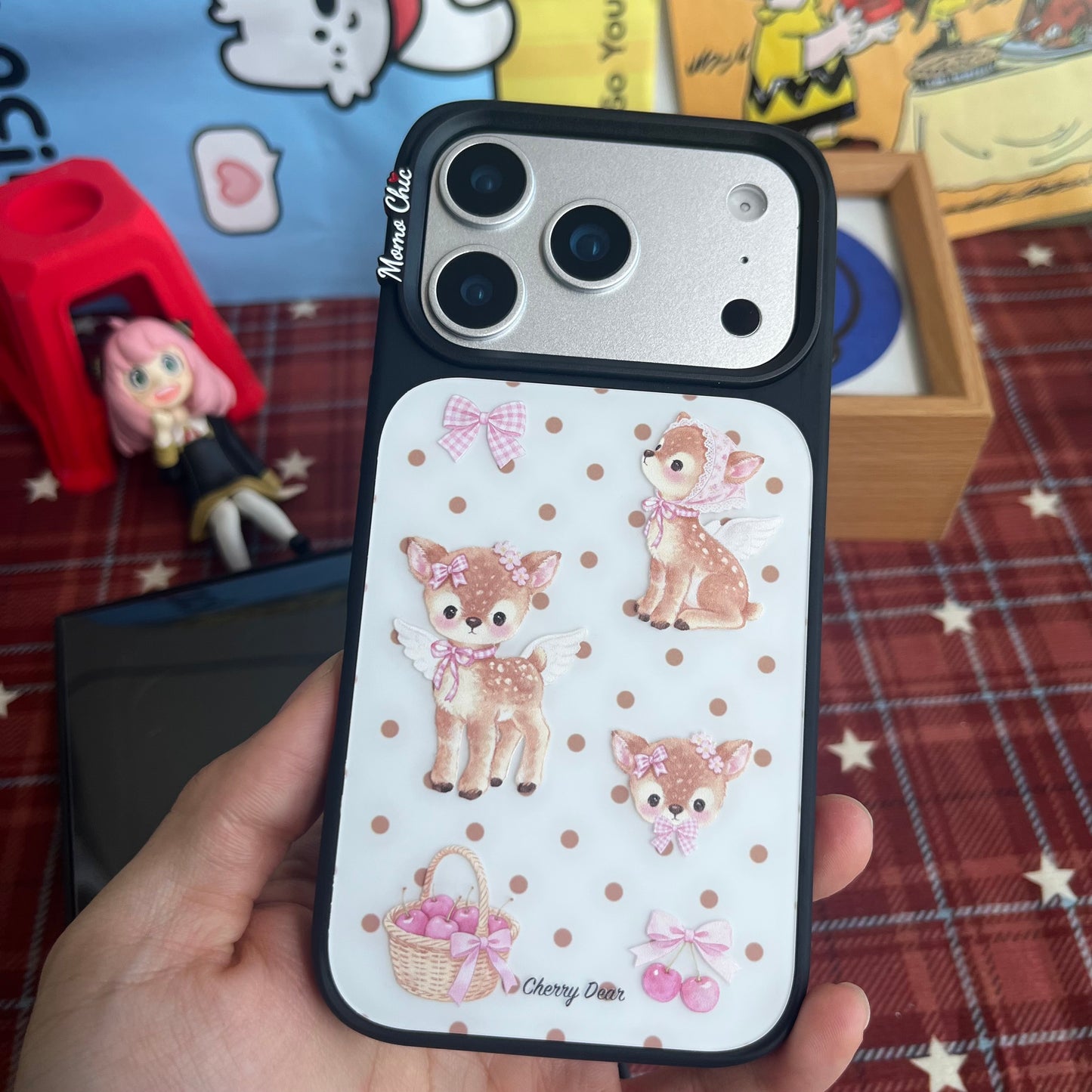 Momo Chic Polka Dot Fawn Phone case Magsafe