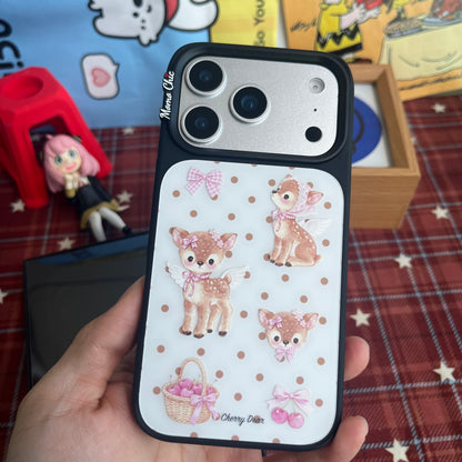 Momo Chic Polka Dot Fawn Phone case Magsafe