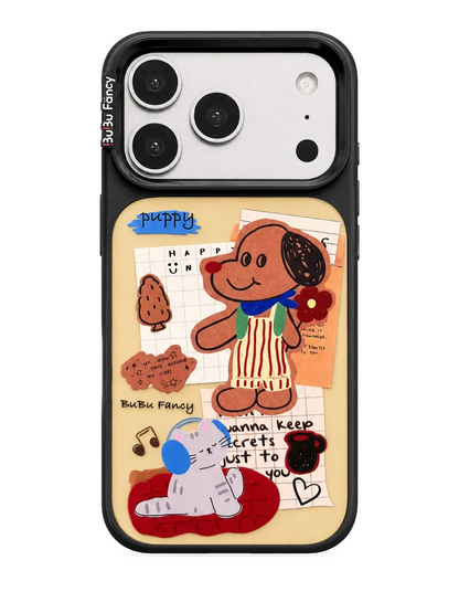 Bubu Fancy Brown puppy's diary Phone case MagSafe