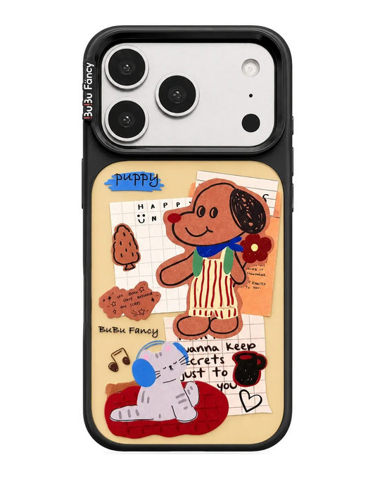 Bubu Fancy Brown puppy's diary Phone case MagSafe