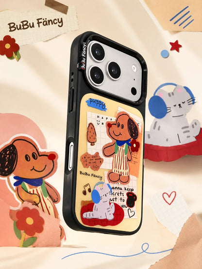 Bubu Fancy Brown puppy's diary Phone case MagSafe