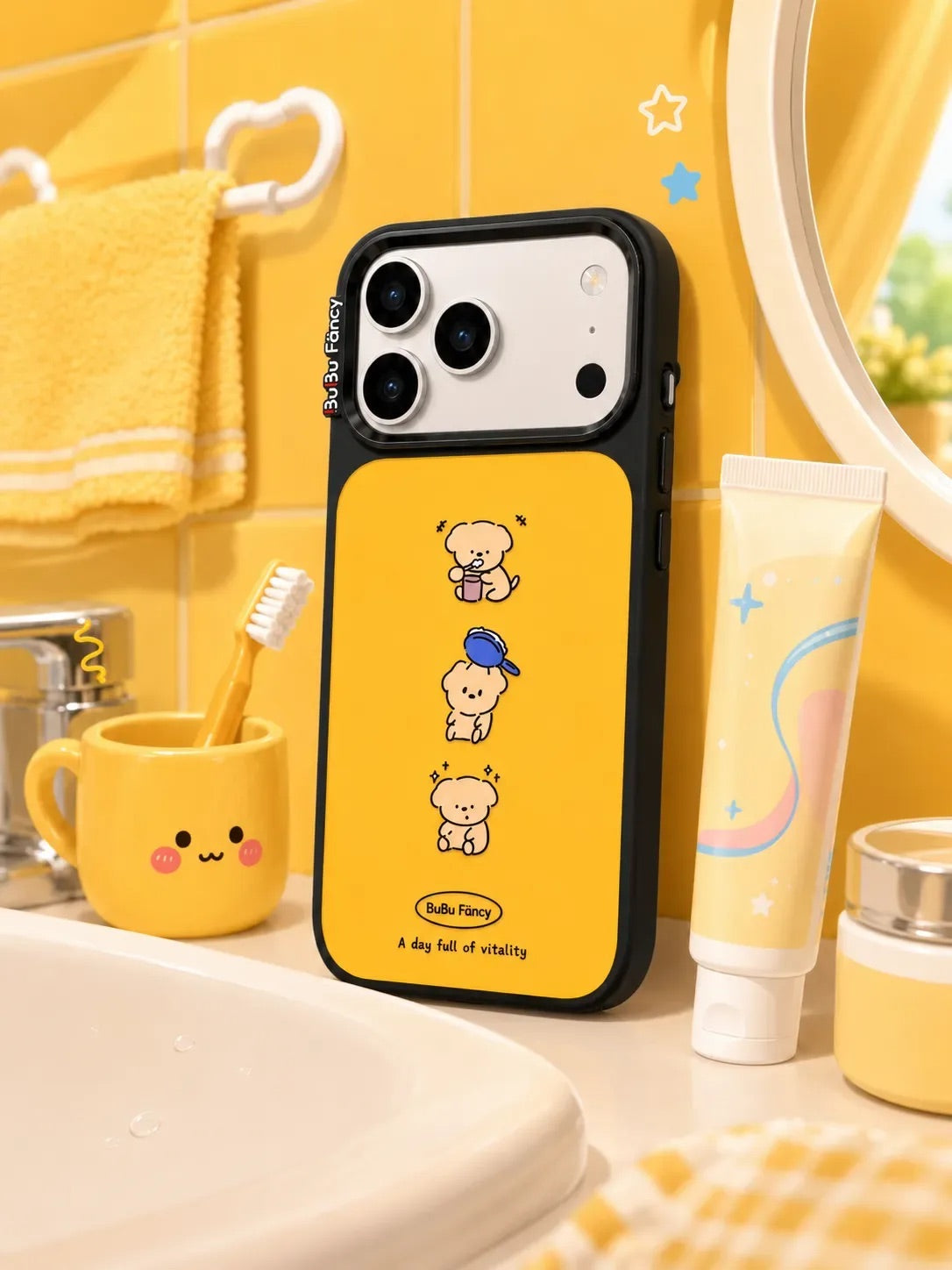 Bubu Fancy The puppy in the bathroom Phone case MagSafe