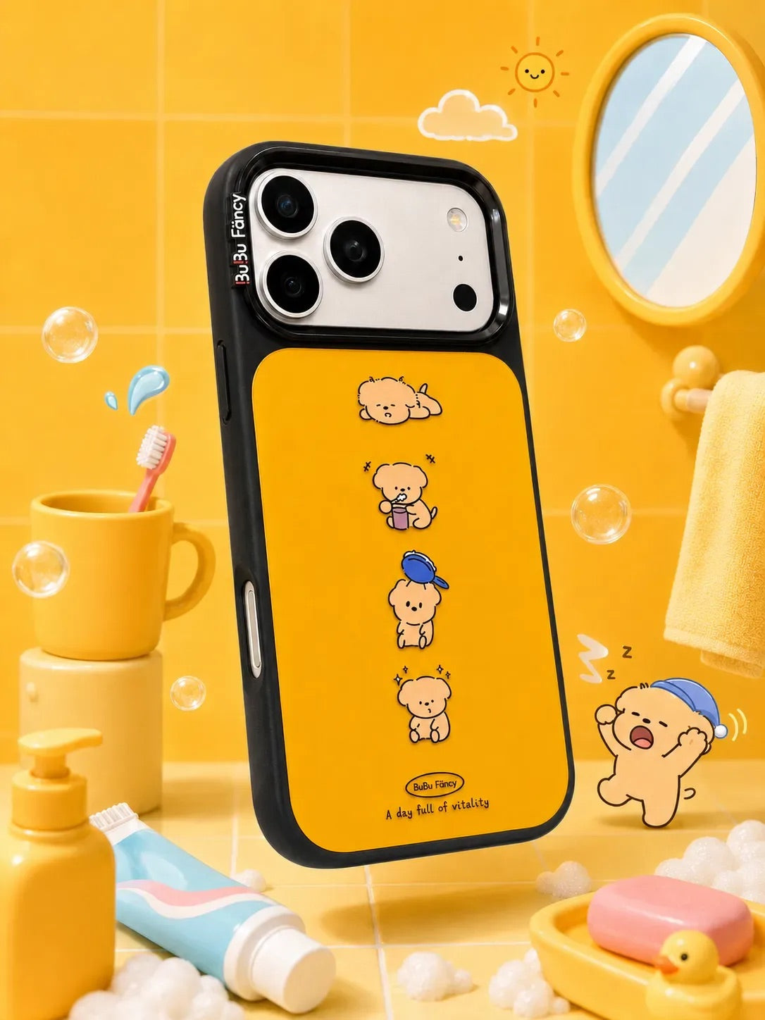 Bubu Fancy The puppy in the bathroom Phone case MagSafe