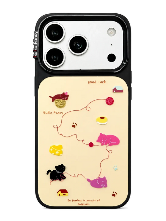 Bubu Fancy  A kitten playing with a plush ball Phone case MagSafe