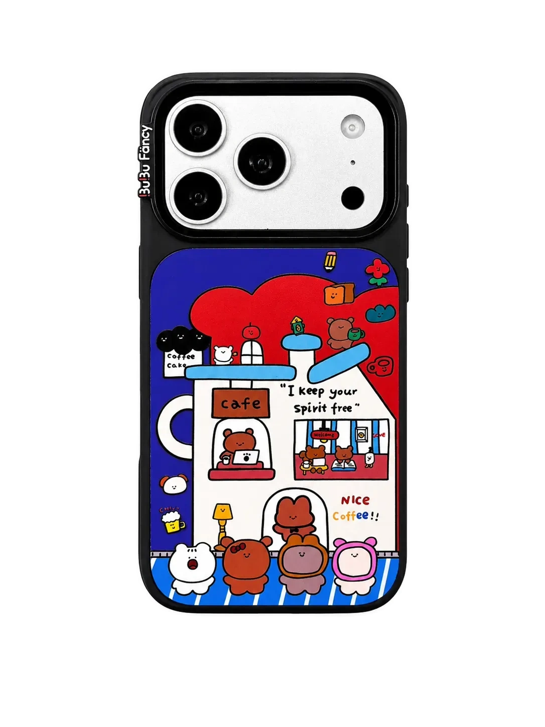 Bubu Fancy A bustling coffee shop Phone case MagSafe