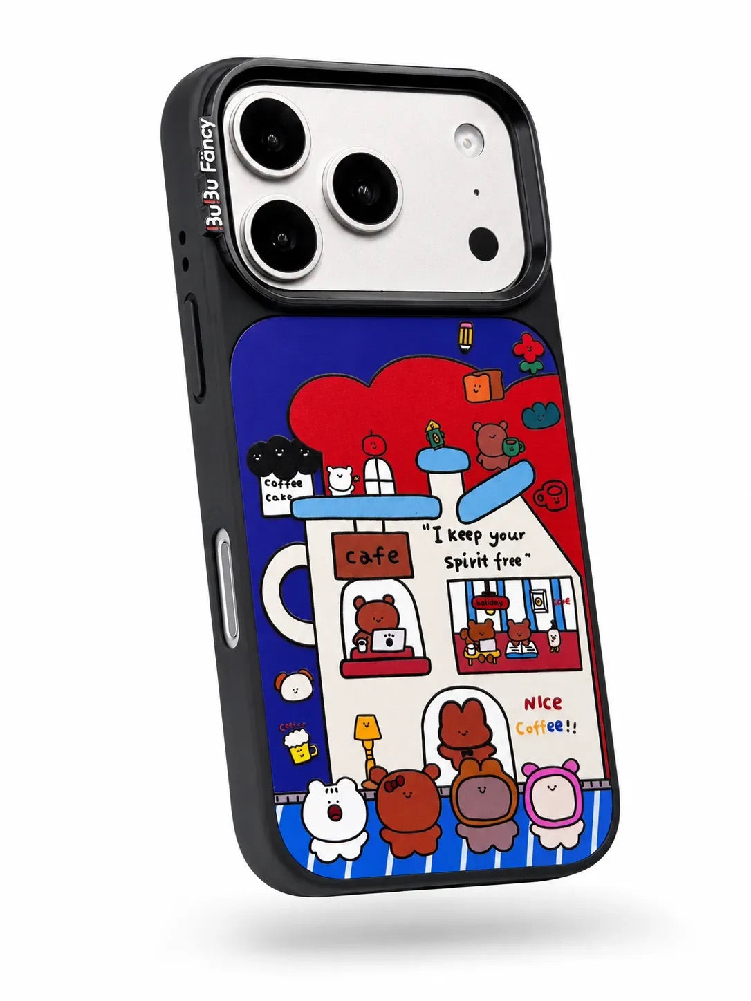 Bubu Fancy A bustling coffee shop Phone case MagSafe