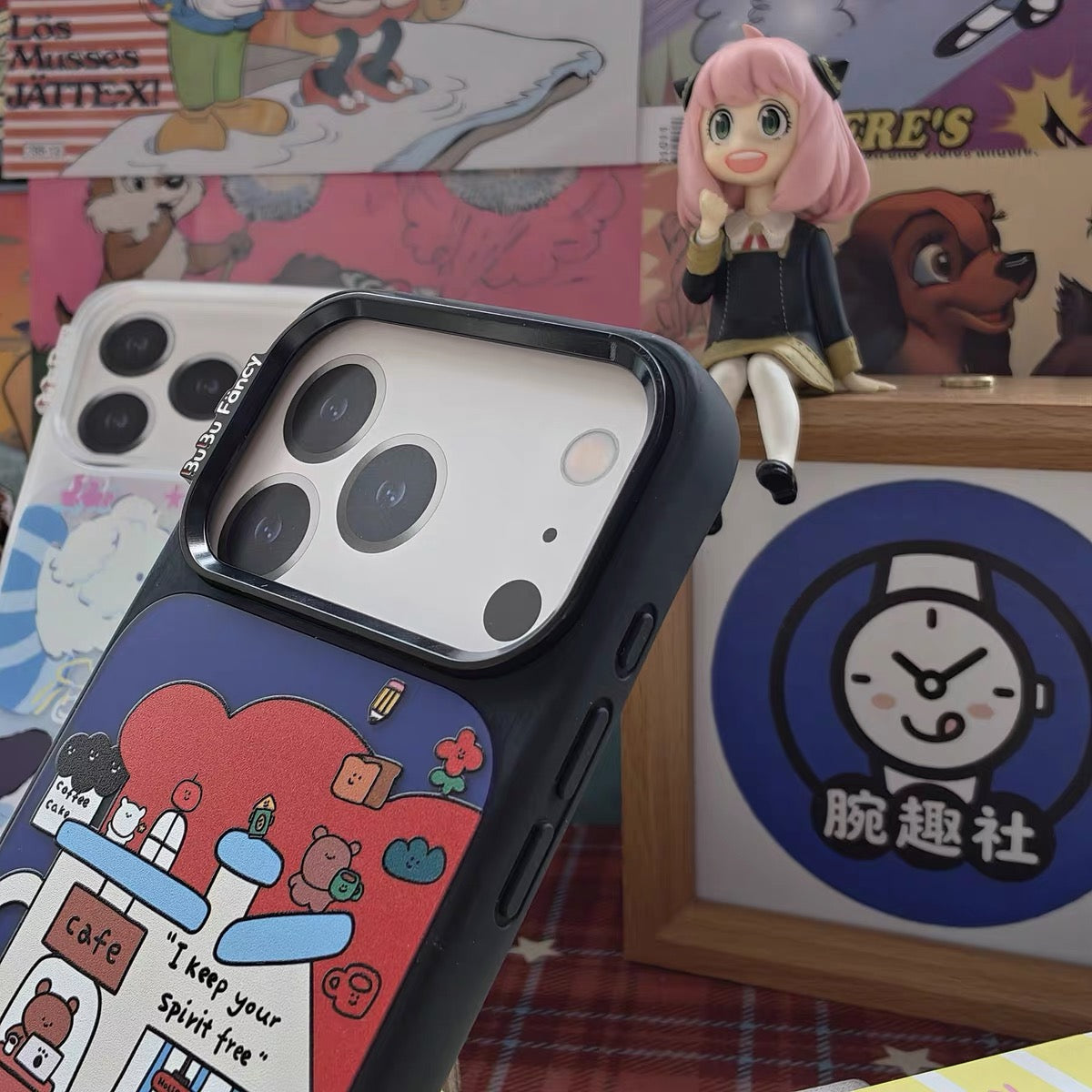 Bubu Fancy A bustling coffee shop Phone case MagSafe