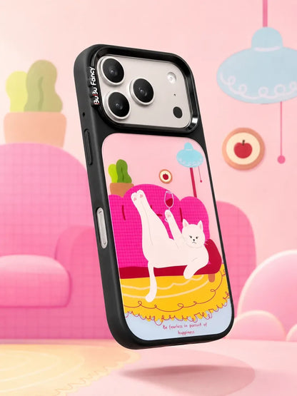 Bubu Fancy The kitten enjoying itself Phone case Magsafe