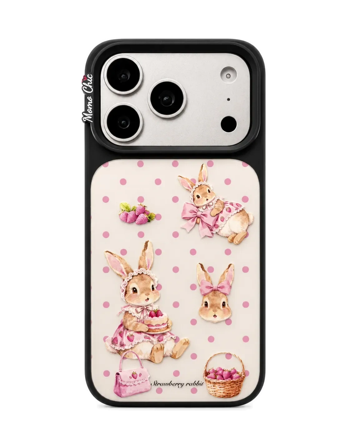 Momo Chic Strawberry Rabbit Phone case Magsafe