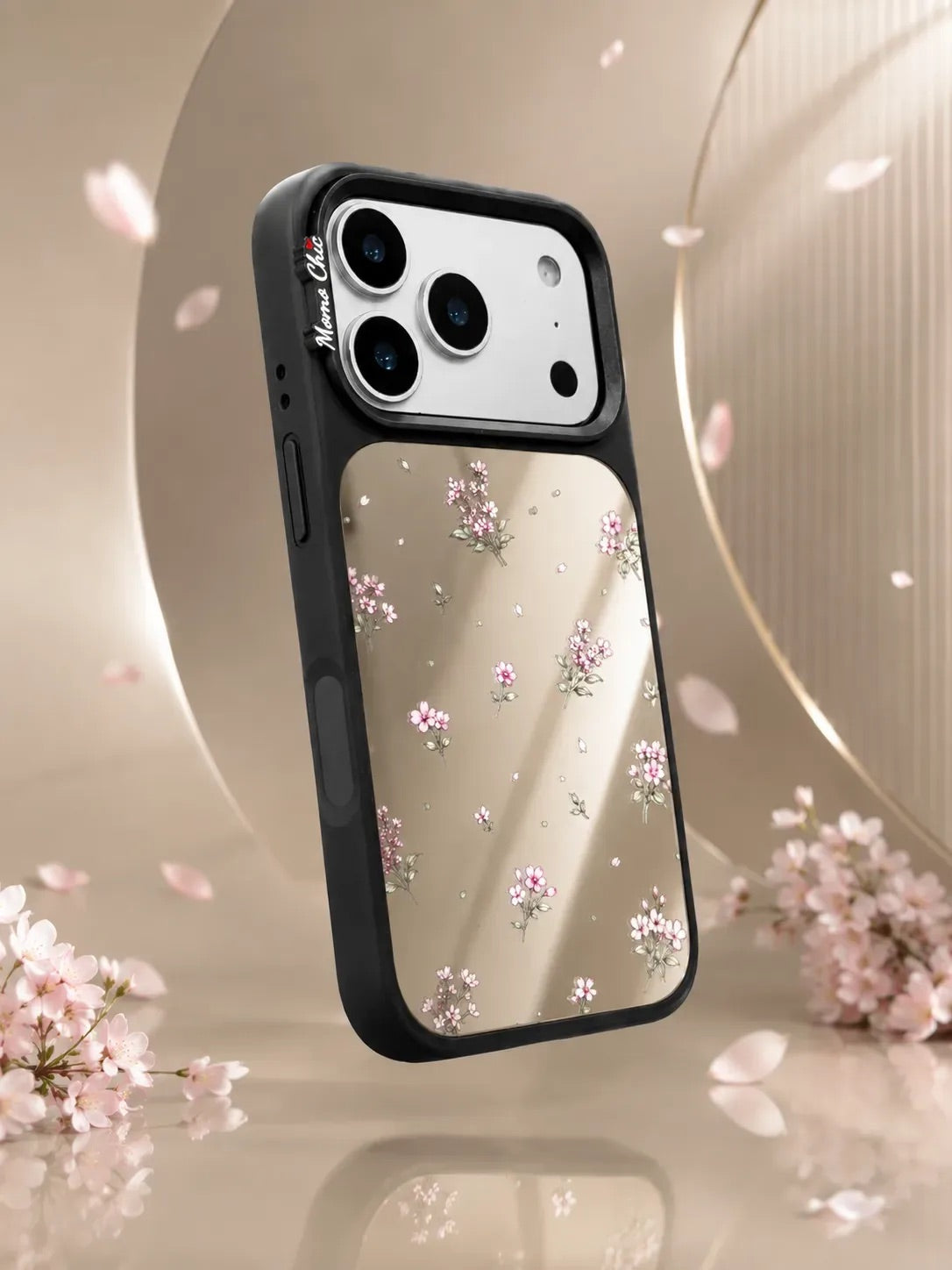 Momo Chic Elegant Floral phone case mirror Magsafe
