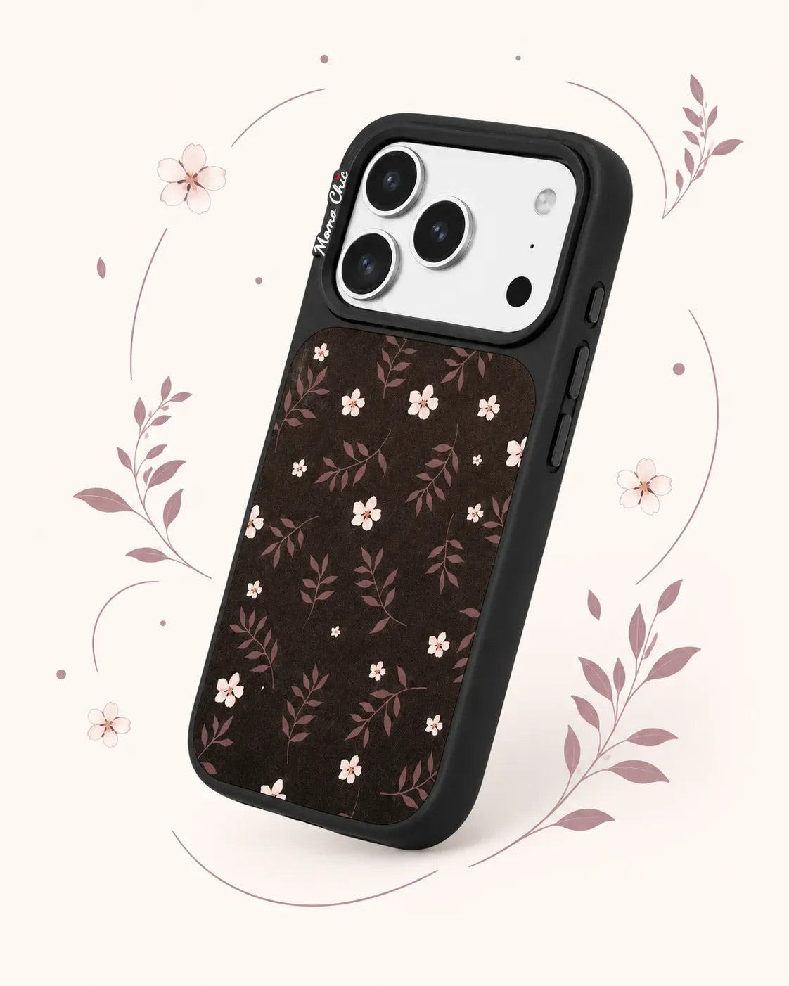 Momo Chic Vintage Maple Leaf phone case mirror Magsafe