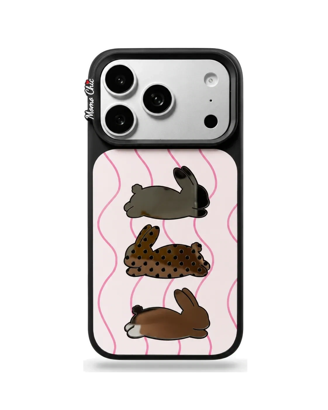 Momo Chic Three rabbits phone case mirror Magsafe