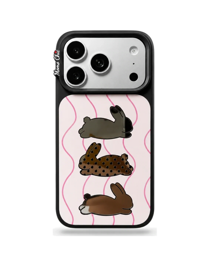 Momo Chic Three rabbits phone case mirror Magsafe