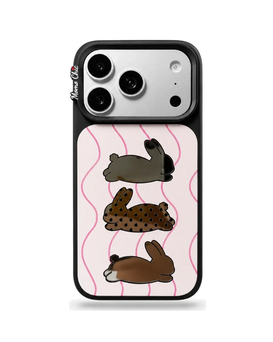 Momo Chic Three rabbits phone case mirror Magsafe