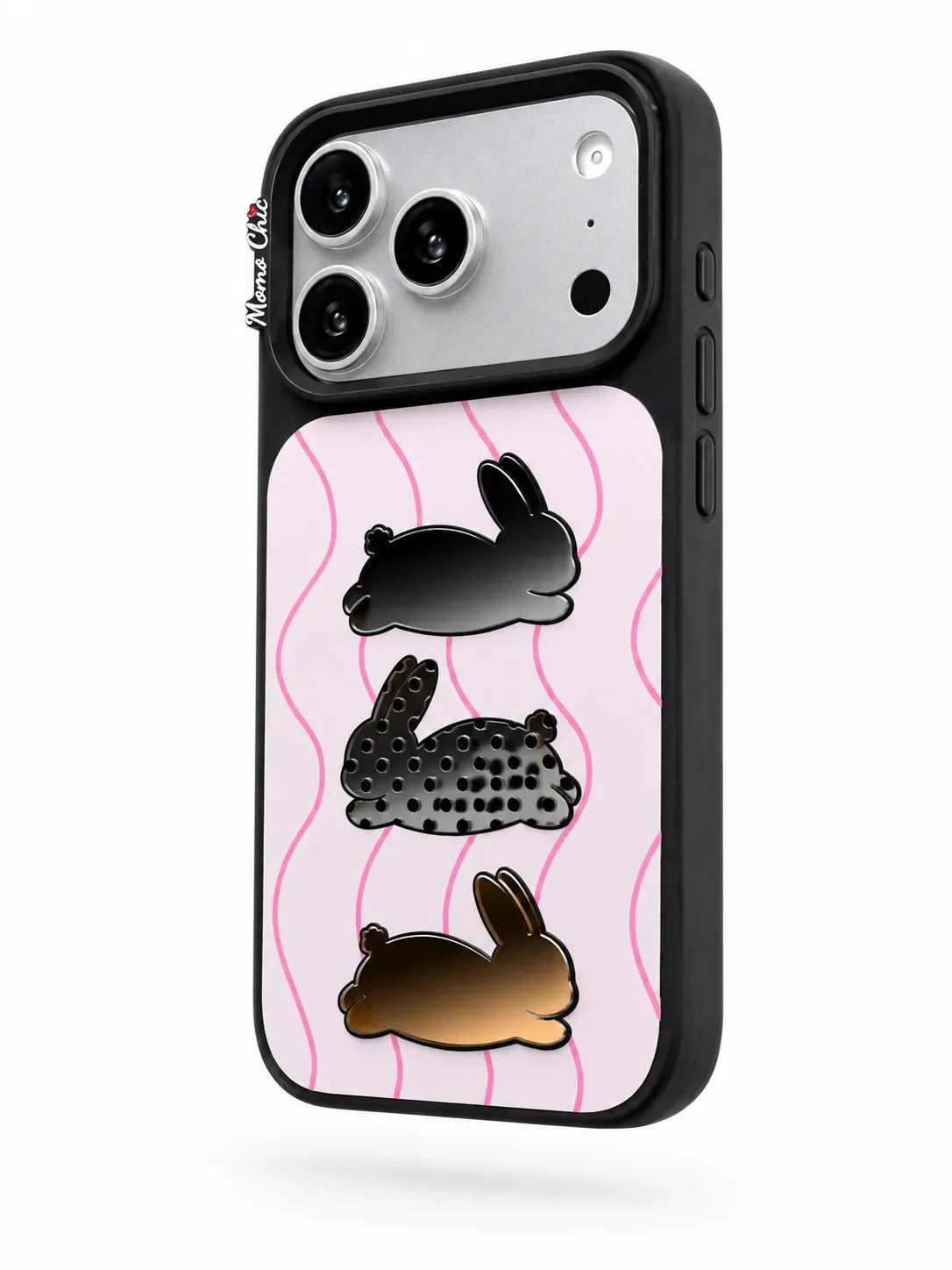 Momo Chic Three rabbits phone case mirror Magsafe