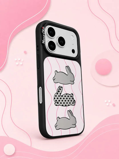 Momo Chic Three rabbits phone case mirror Magsafe