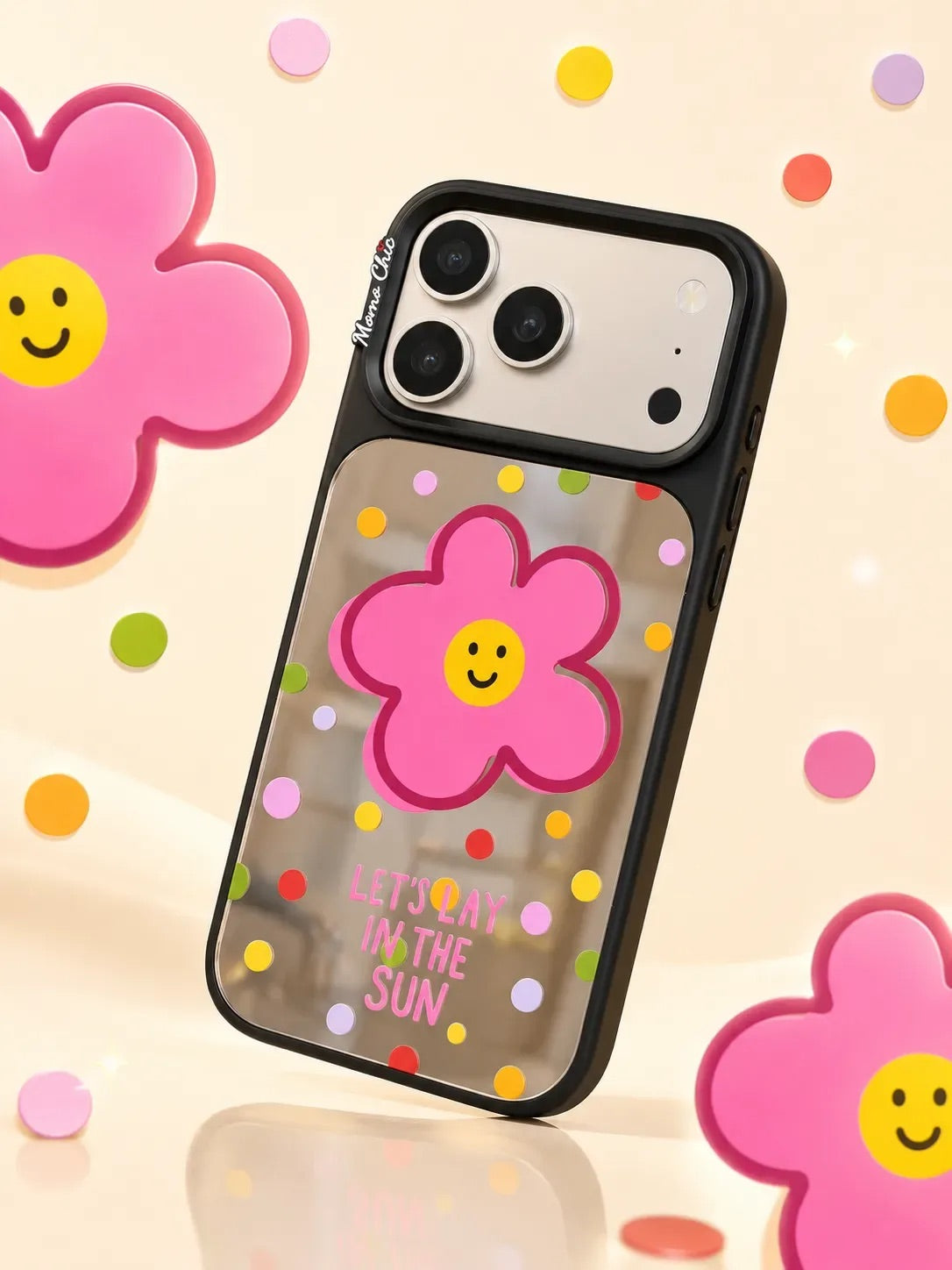 Momo Chic Rainbow Sunflower phone case mirror Magsafe