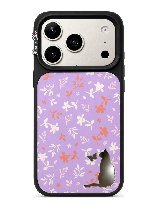 Momo Chic Kitten in the Flowers phone case mirror Magsafe