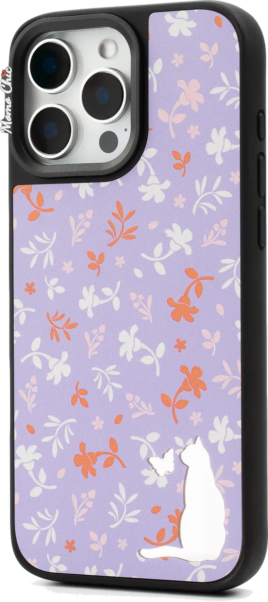 Momo Chic Kitten in the Flowers phone case mirror Magsafe