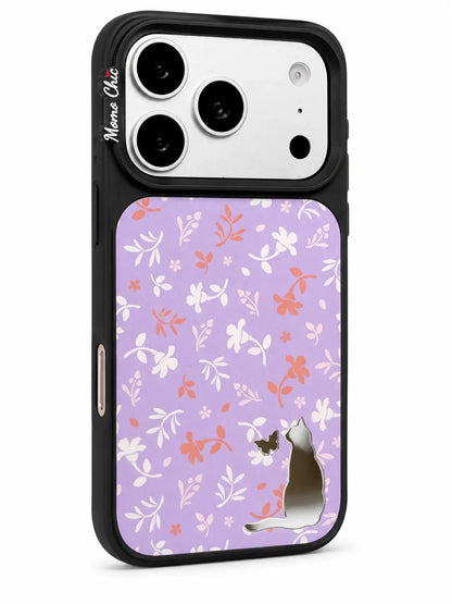 Momo Chic Kitten in the Flowers phone case mirror Magsafe